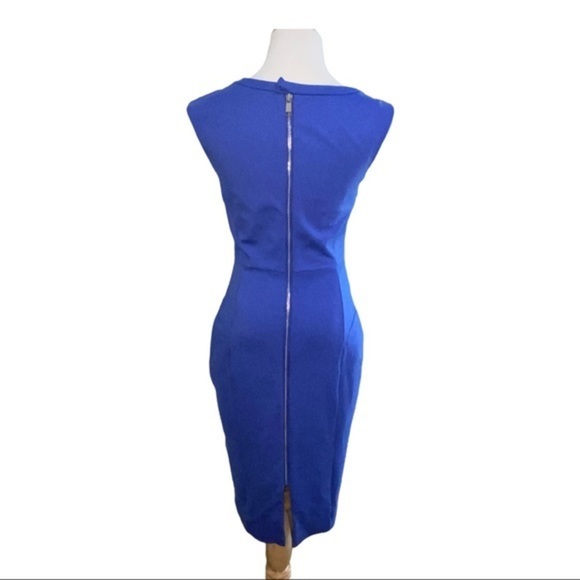 G.I.L.I. Cobalt Ponte Zipper Dress 2 - Picture 5 of 8
